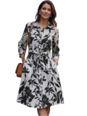 La Fée Maraboutée Botanical Print Dress - Italian Made - Size FR 38 (US 4/6)